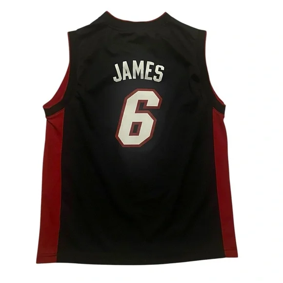 y2k miami heat lebron james adidas nba basketball jersey tank top